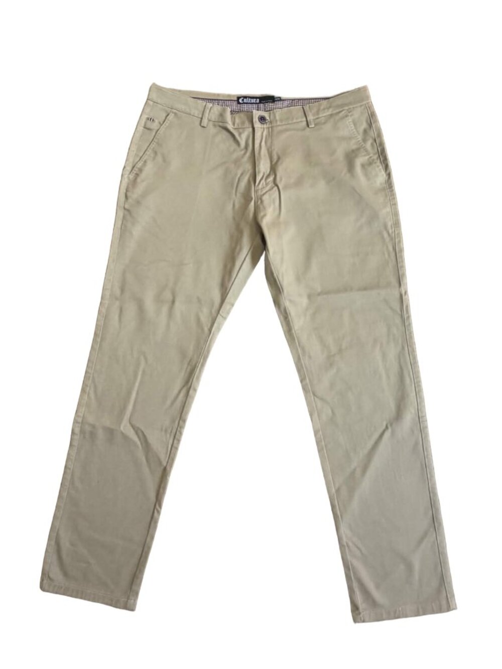 Cultura New York Men's Stretch Chino Pants 36x30 Khaki Classic Wardrobe
